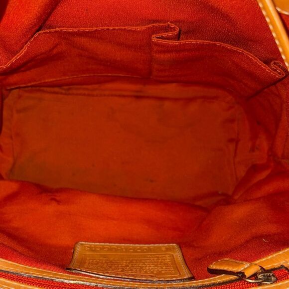 Coach Backpack Purse Handbag Vintage Y2K Jacquard Signature Logo Drawstring HTF - Picture 15 of 16